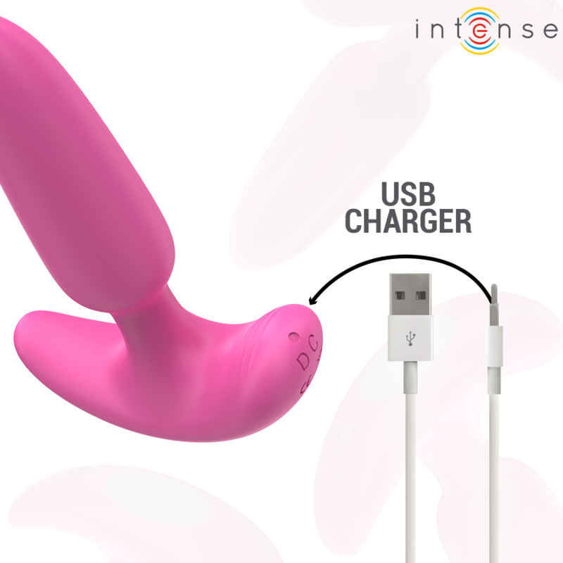 Comprar INTENSE Ross Plug Anal Rosa – Plug Con 10 Vibraciones Y Control Remoto Para Placer Personal-Noxtic