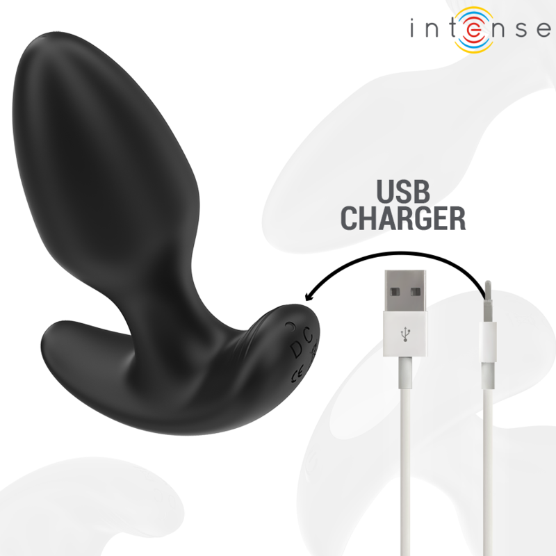 Comprar Intense Joey Plug Anal Negro – Plug Con 10 Modos De Vibración Y Control Remoto-Noxtic