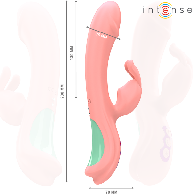 Comprar INTENSE Rachel Vibrador Rabbit Rosa – Diseño Elegante Con 5 Modos De Vibración-Noxtic