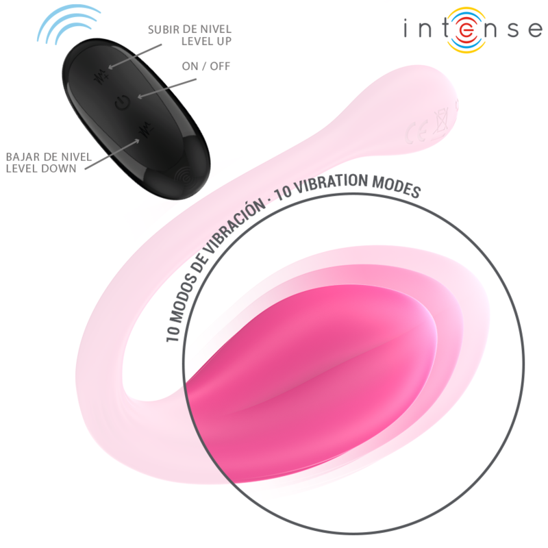 Comprar INTENSE Janice Vibrador U Doble Estimulación – Diseño Ergonómico Con 10 Modos De Vibración-Noxtic