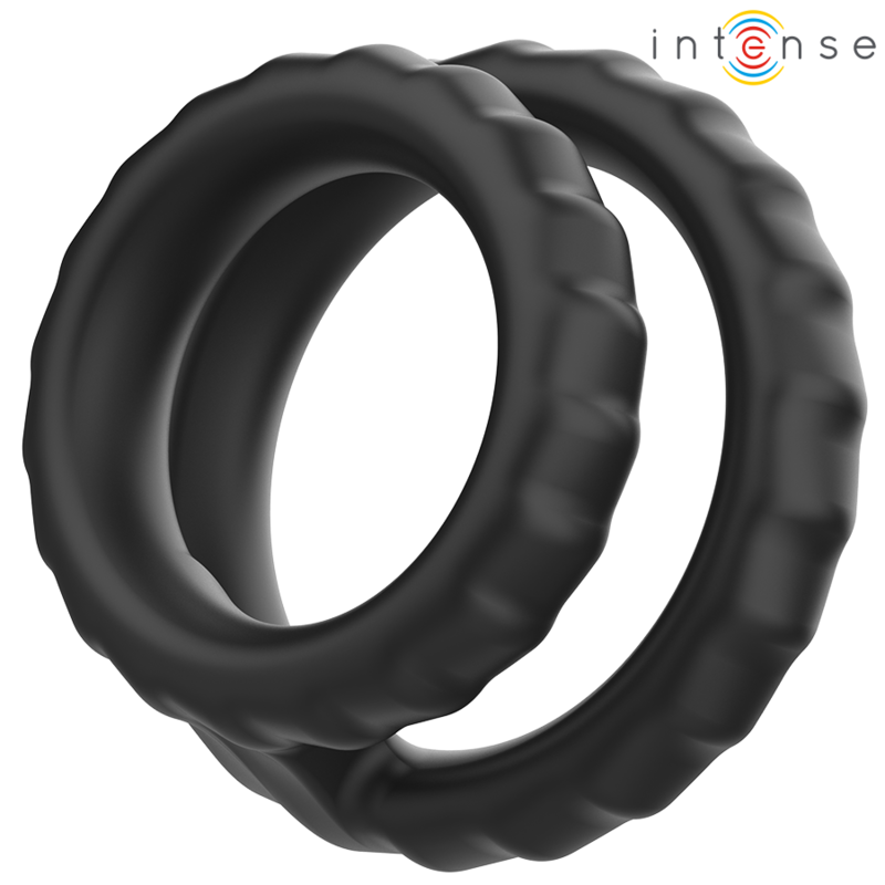 Comprar Intense Dewey Anillo Doble Negro Modelo 2 – Anillo Hipoalergénico Para Mayor Comodidad Y Rendimiento-Noxtic