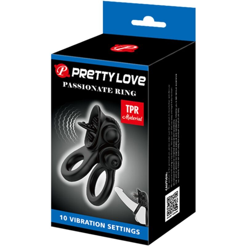Comprar PRETTY LOVE Passionate Ring – Doble Anillo Vibrador Para Conexión Intensa-Noxtic