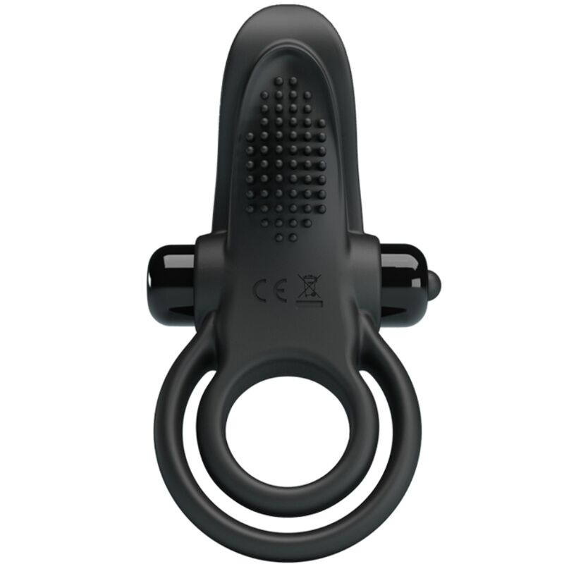 Comprar Pretty Love Doble Anillo Vibrador Negro – 10 Modos De Vibración Para Placer Compartido-Noxtic