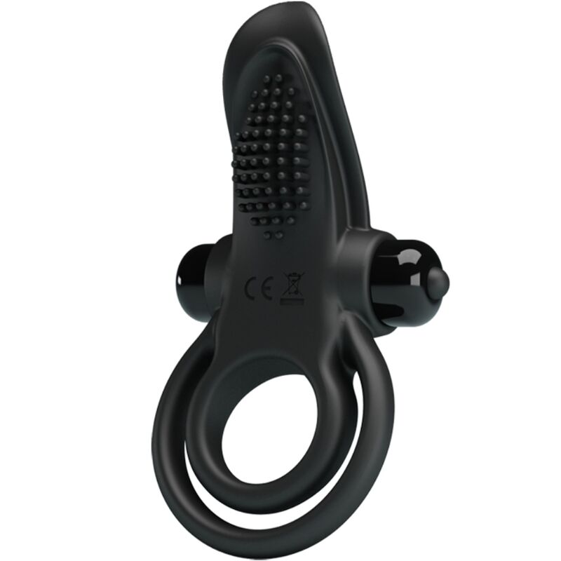 Comprar Pretty Love Doble Anillo Vibrador Negro – 10 Modos De Vibración Para Placer Compartido-Noxtic