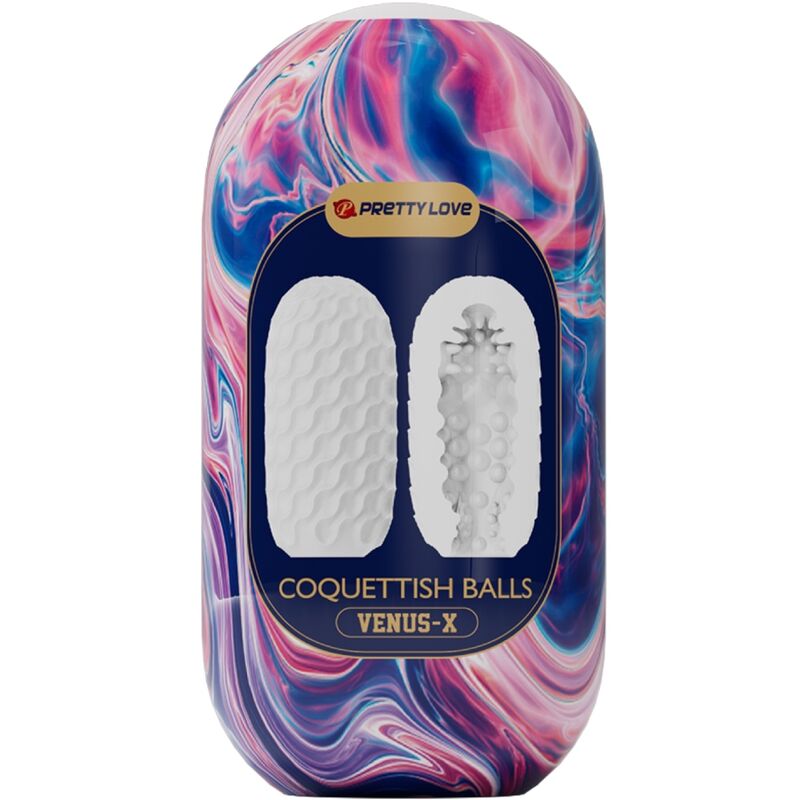 Comprar Pretty Love Coquettish Balls – Funda Masajeadora Con Tres Texturas Estimulantes-Noxtic