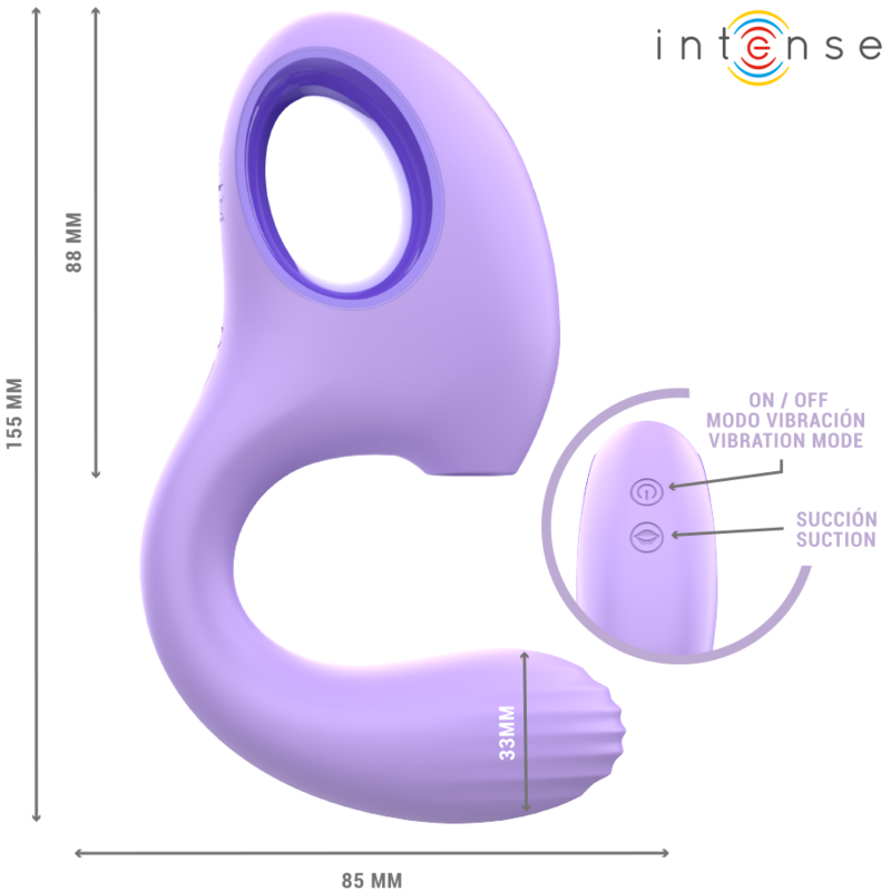 Comprar INTENSE Baxter Vibrador Violeta – Estimulador Con Diseño Elegante Para Placer Personal-Noxtic