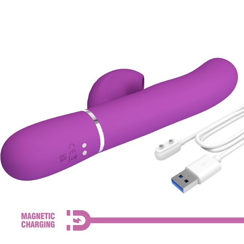 Comprar Pretty Love Perlita Vibrador Rabbit Multifunción Morado – Diseño Elegante Con 7 Modos De Vibración-Noxtic
