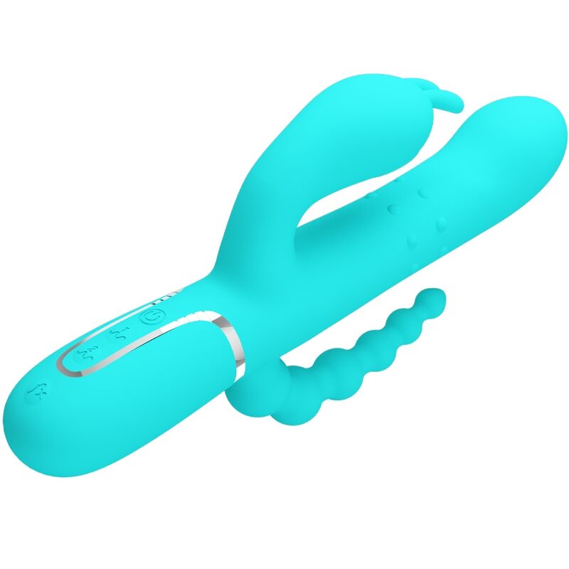 Comprar Pretty Love Cammy Triple Vibrador Rabbit 4 En 1 Azul – Juguete Ergonómico Con Tecnología Avanzada-Noxtic