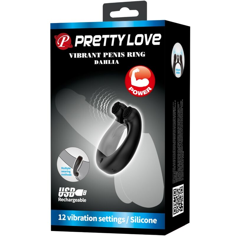 Comprar Pretty Love Dahlia Anillo Vibrador – Estimulador Con 12 Modos De Vibración Para Placer Compartido-Noxtic