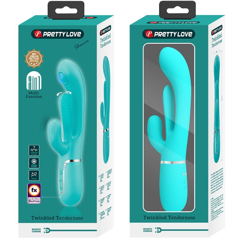 Comprar PRETTY LOVE Shania Triple Vibrador Rabbit – Versatilidad Con 7 Configuraciones De Vibración-Noxtic