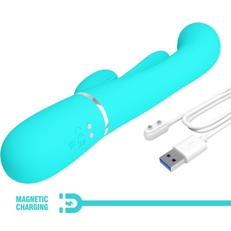 Comprar PRETTY LOVE Shania Triple Vibrador Rabbit – Versatilidad Con 7 Configuraciones De Vibración-Noxtic
