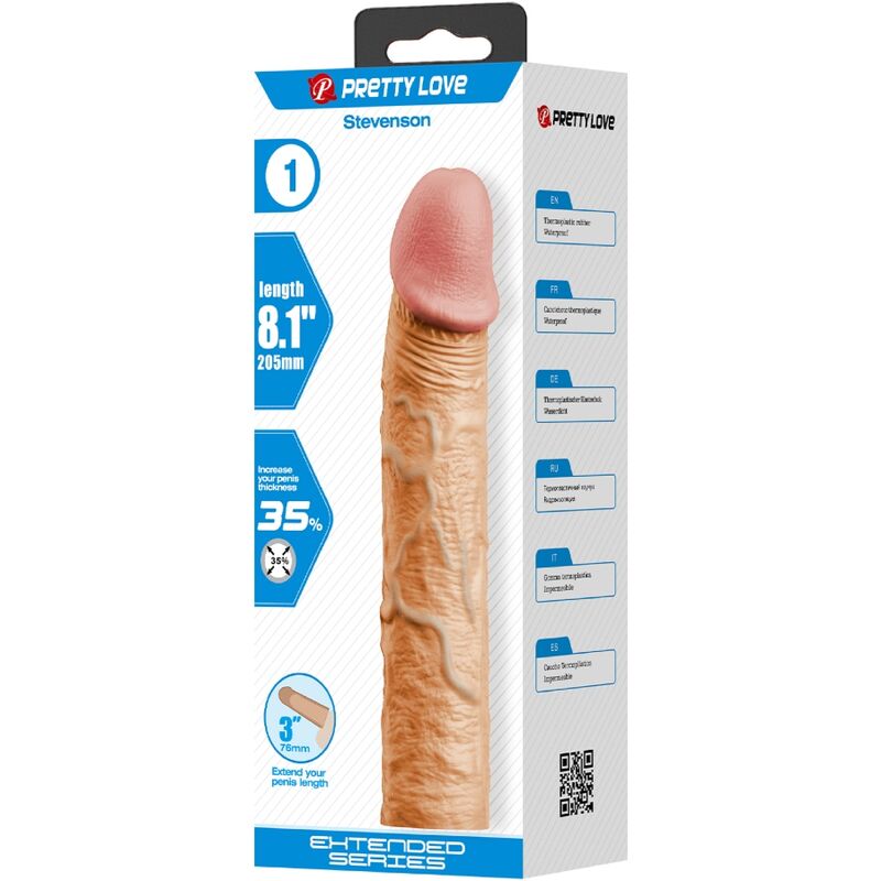 Comprar PRETTY LOVE Stevenson Funda Con Extensión Natural – Diseño Ergonómico Para Mayor Placer Intimo-Noxtic