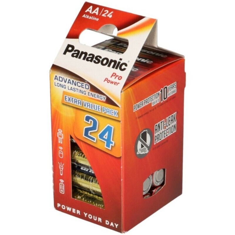 PANASONIC - PRO POWER PILA ALCALINA AA LR6 PACK*24-PANASONIC-Noxtic