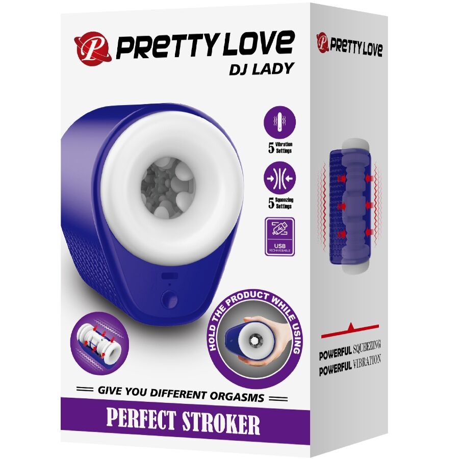 Comprar PRETTY LOVE DJ Lady – Masturbador Masculino Con Vibración Y Cinco Configuraciones Para Placer Personalizado-Noxtic