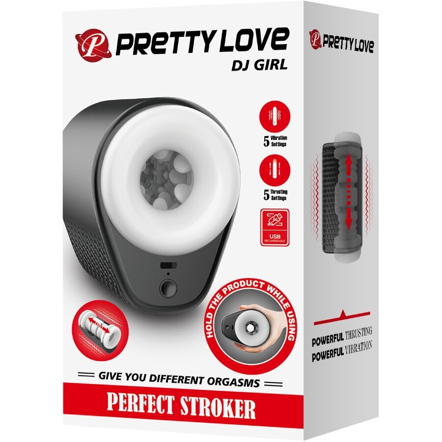 Comprar Pretty Love DJ Girl – Masturbador Masculino Con Vibración Y 5 Configuraciones Para Placer Personalizado-Noxtic