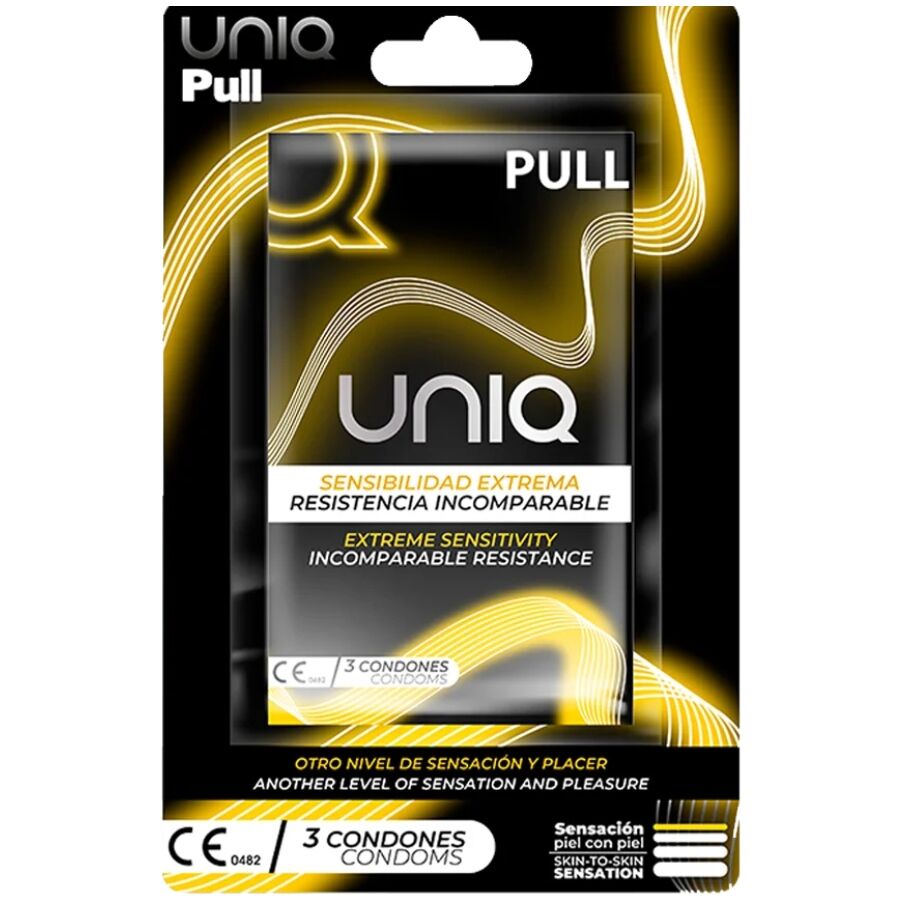 Comprar UNIQ Pull Preservativos Con Tiras Sin Látex – Experiencia De Bienestar Sexual Con Estilo-PRESERVATIVOS-Noxtic