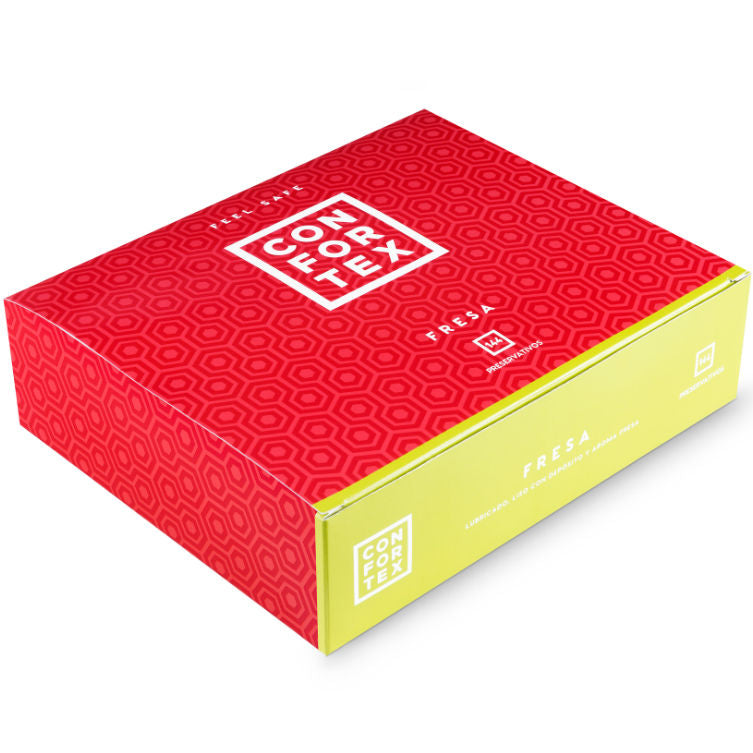 Comprar CONFORTEX Preservativos Fresa Caja 144 Uds – Experiencia Segura Y Placentera Con Sabor A Fresa-PRESERVATIVOS-Noxtic