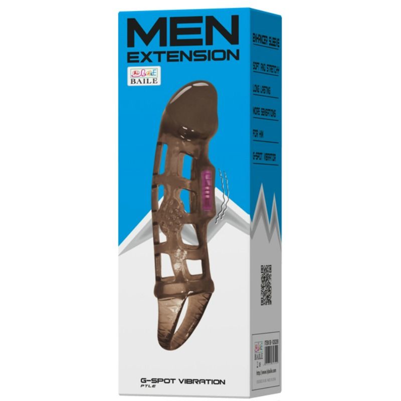 Comprar BAILE Funda Extensora Pene Con Vibración – Aumento De Grosor Y Longitud Para Mayor Placer-Noxtic