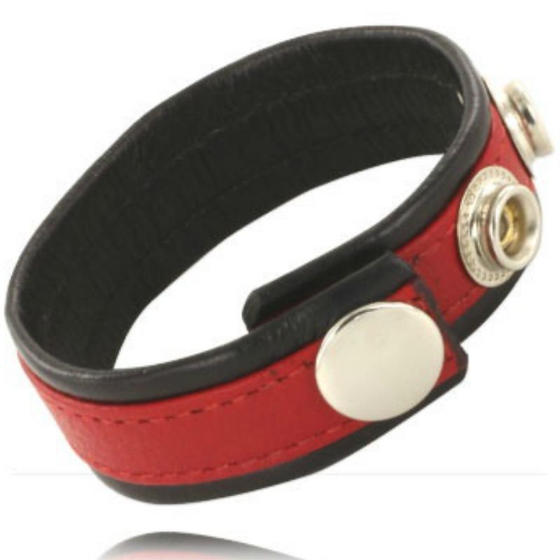 Comprar LEATHER BODY Correa Ajustable De Cuero Roja Y Negra – Diseño Extremadamente Ajustable Para Comodidad Personalizada-Noxtic