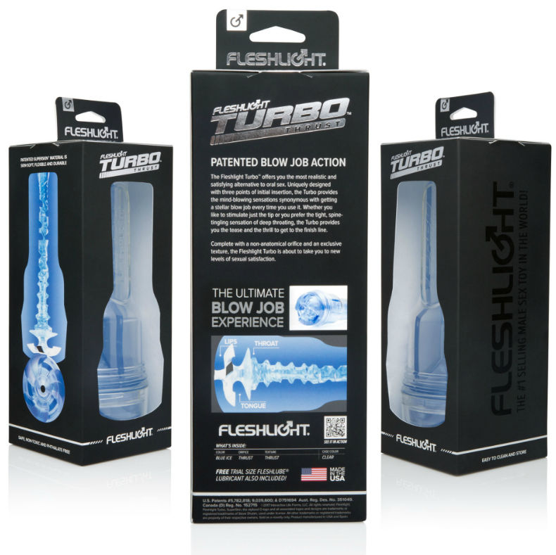 Comprar FLESHLIGHT Turbo Thrust Blue Ice – Juguete Erótico Con Sensaciones Únicas Para Autoexploración-Noxtic