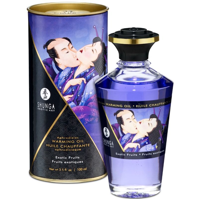 Comprar SHUNGA Aceite De Masaje Efecto Calor Sabor Frutas Exóticas 100 ML – Aceite Lujoso Para Una Experiencia Sensorial Única-Noxtic