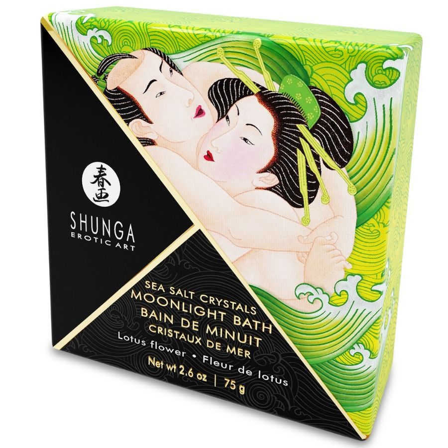 Comprar SHUNGA Sales De Baño Aromatizadas Lotus 75 Gr – Cristales Orientales Para Relajación En Tu Bañera-Noxtic