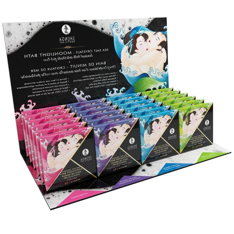 Comprar SHUNGA Love Bath Display 24 Unidades – Sales De Baño Aromatizadas Para Relajación Afrodisíaca-Noxtic