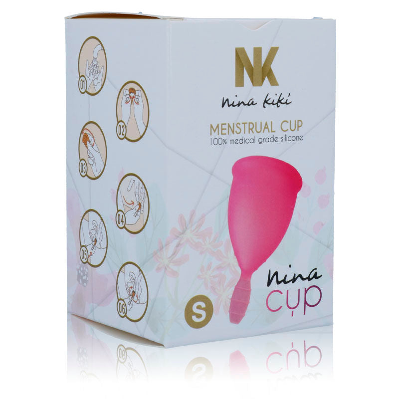 Comprar NINA KIKÍ Copa Menstrual Rosa Talla S – Silicona Ecológica Para Uso Diario Con Comodidad Prolongada-Noxtic