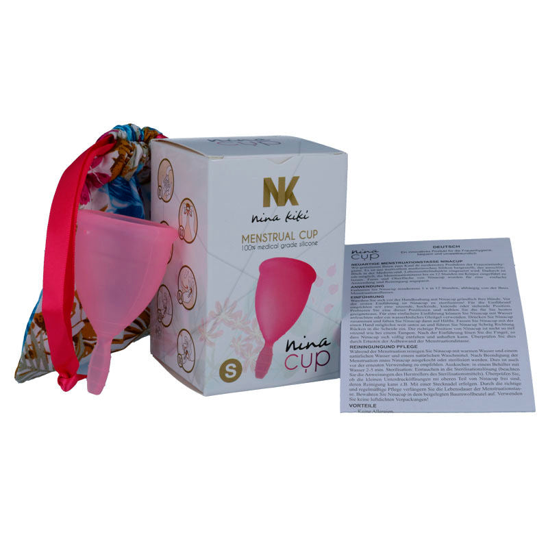 Comprar NINA KIKÍ Copa Menstrual Rosa Talla S – Silicona Ecológica Para Uso Diario Con Comodidad Prolongada-Noxtic