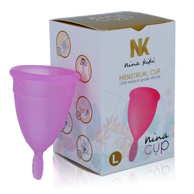 Comprar NINA KIKÍ Copa Menstrual Lila Talla L – Silicona Ecológica Para Uso Prolongado-Noxtic
