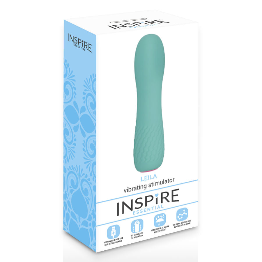 Comprar Inspire Essential Leila Vibrador Turquesa – Vibrador Recargable Con Diseño Ergonómico-Noxtic