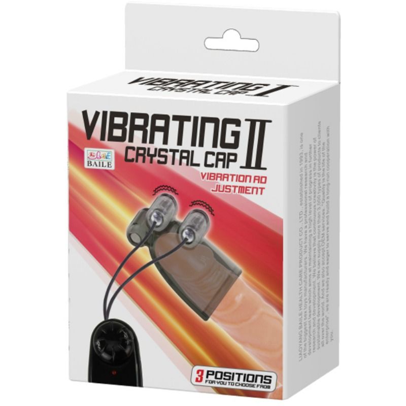 Comprar BAILE Funda Vibradora Crystal Cap II – Estimulador Interno Con Balas Vibrantes Ajustables-Noxtic