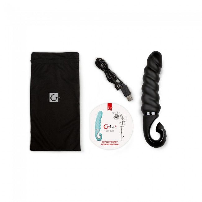 Comprar G-VIBE G-Jack 2 Negro – Dildo Vibrador Con Material Bioskin Para Una Sensación Realista-Noxtic