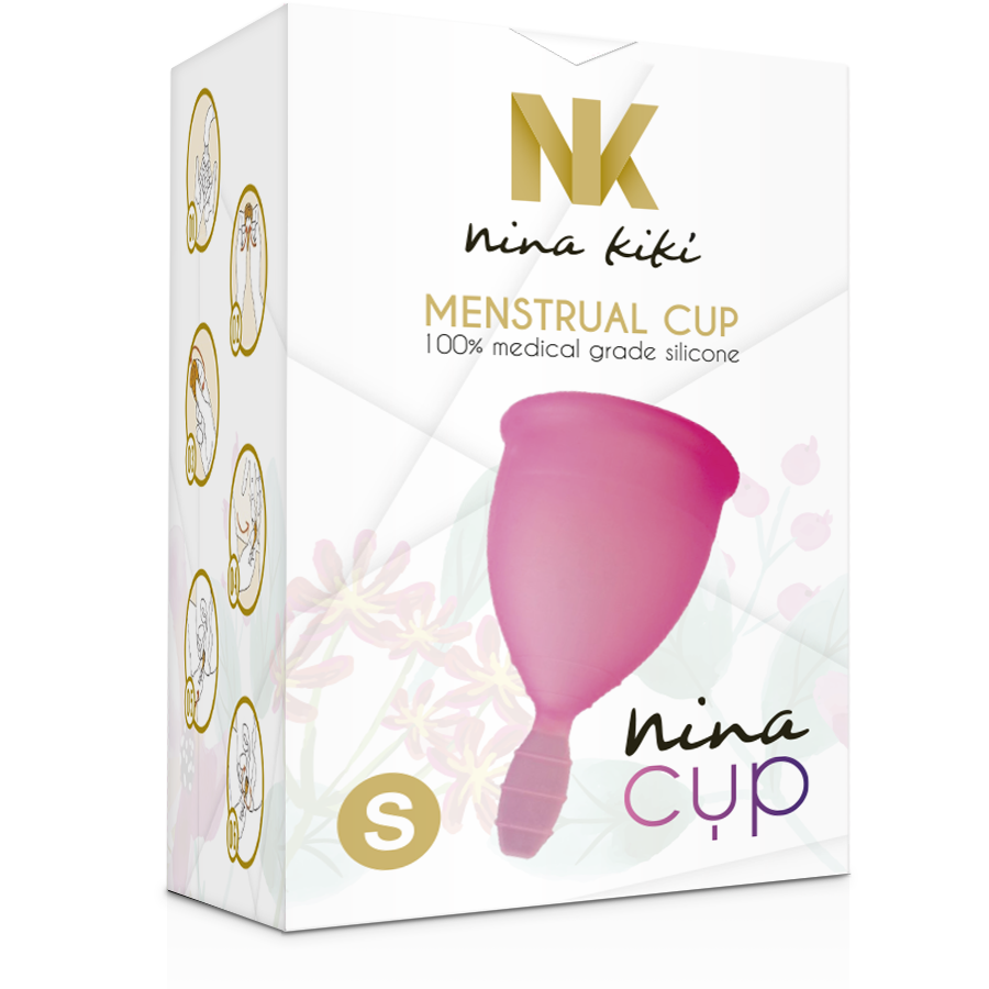 Comprar NINA KIKÍ Copa Menstrual Rosa Talla S – Silicona Ecológica Para Uso Diario Con Comodidad Prolongada-Noxtic
