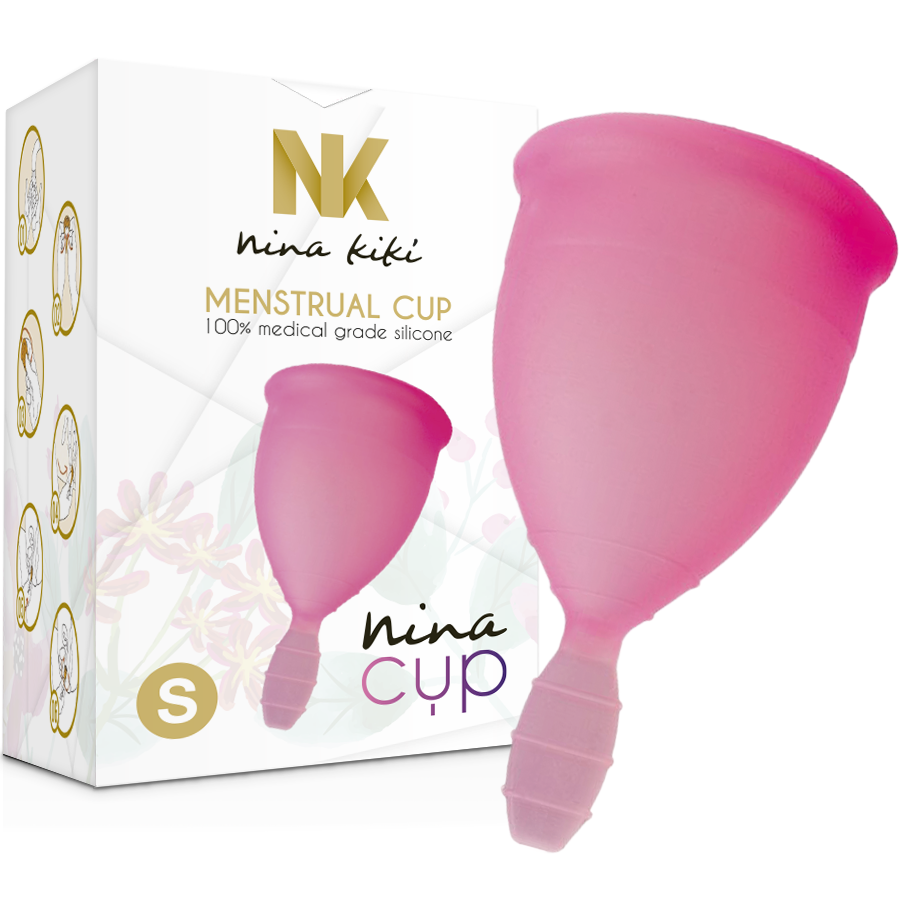 Comprar NINA KIKÍ Copa Menstrual Rosa Talla S – Silicona Ecológica Para Uso Diario Con Comodidad Prolongada-Noxtic