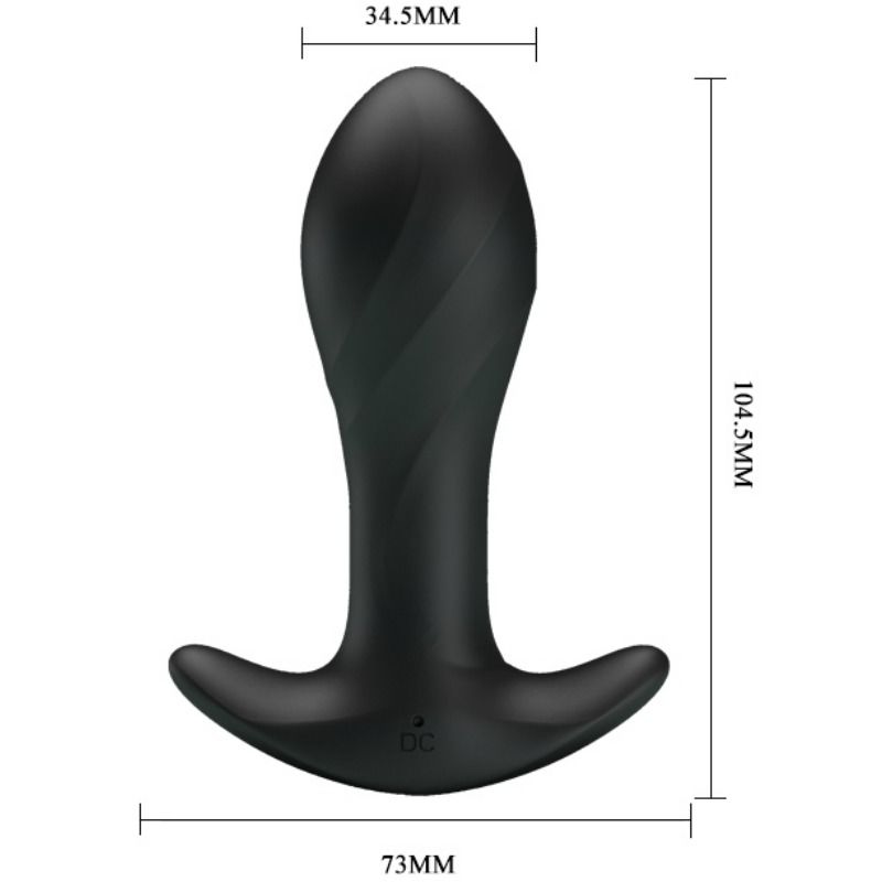 Comprar PRETTY LOVE Vibrador Anal Negro – Diseño Elegante Para Exploración Sensual-Noxtic