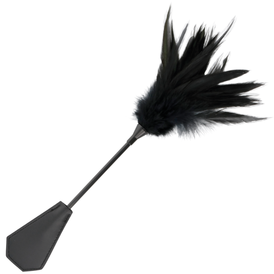 Comprar DARKNESS Fusta Con Pluma Negra – Juguete Erótico Doble Cara Para Estimulación Sensitiva-Noxtic