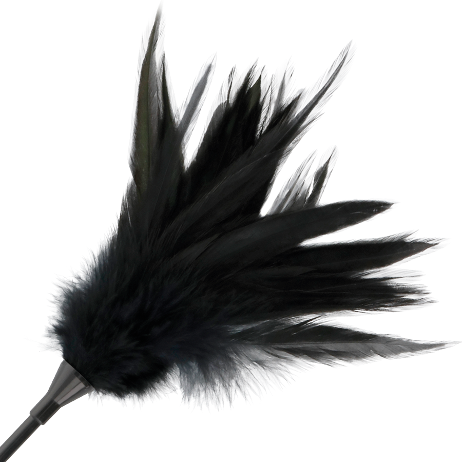 Comprar DARKNESS Fusta Con Pluma Negra – Juguete Erótico Doble Cara Para Estimulación Sensitiva-Noxtic