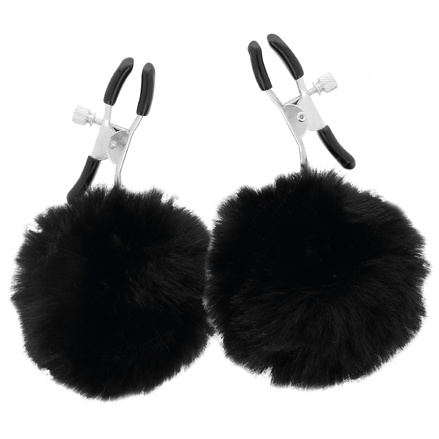 Comprar DARKNESS Pinzas Para Pezones Con Pompones – Diseño Ajustable Para Una Experiencia Única-Noxtic