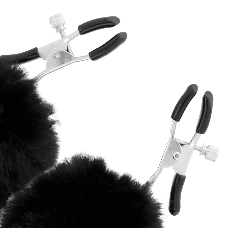 Comprar DARKNESS Pinzas Para Pezones Con Pompones – Diseño Ajustable Para Una Experiencia Única-Noxtic