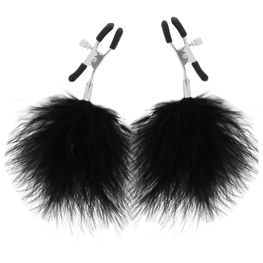 Comprar DARKNESS Pinzas Para Pezones Con Pompones – Estimulación Sensorial Ajustable Para Él Y Ella-Noxtic