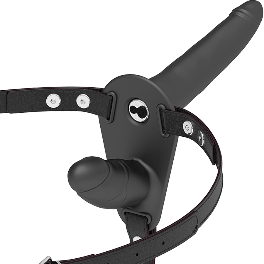 Comprar FETISH Arnés Doble Ajustable – Silicona Hipoalergénica Con Tacto Sedoso-Noxtic