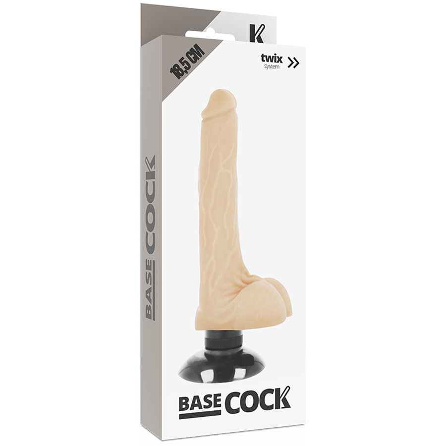 Comprar BASECOCK Vibrador Realista 2 en 1 Natural 18.5 cm – Versatilidad Y Realismo Para Una Experiencia Única-Noxtic