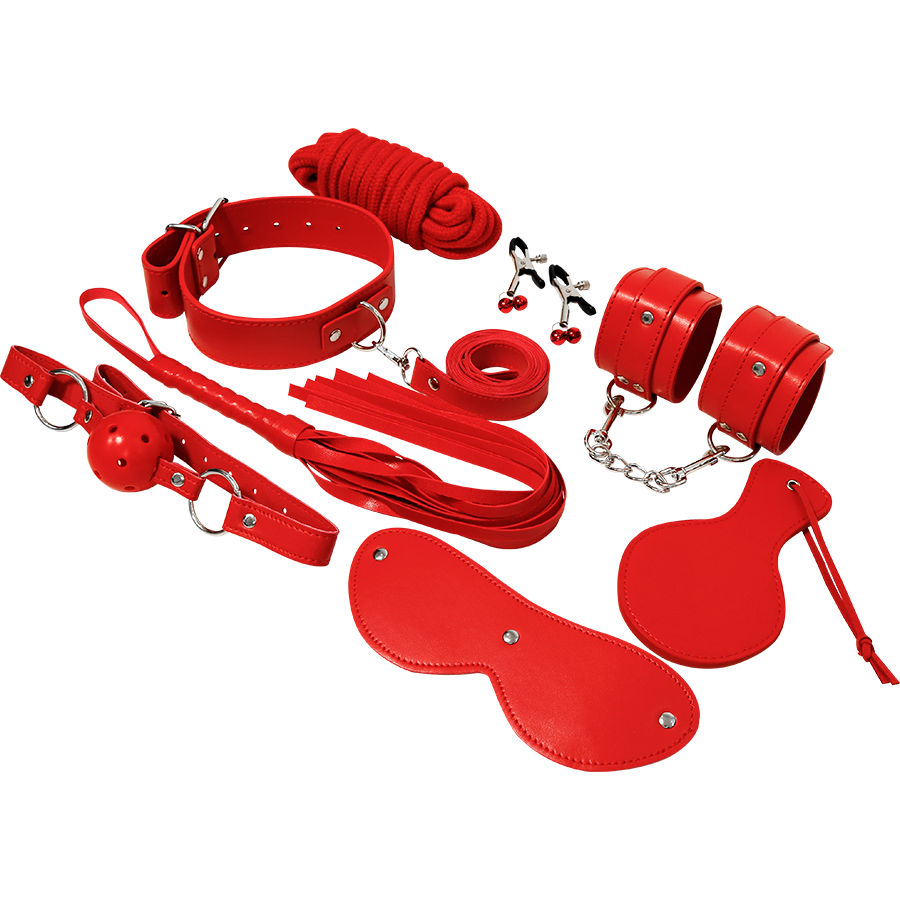 Comprar EXPERIENCE Kit Fetichista Rojo – Accesorios Para Explorar Nuevas Sensaciones-Noxtic