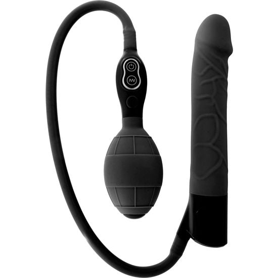 Comprar SEVEN CREATIONS Vibrador Hinchable Negro – Silicona Médica Hipoalergénica Para Placer Seguro-Noxtic