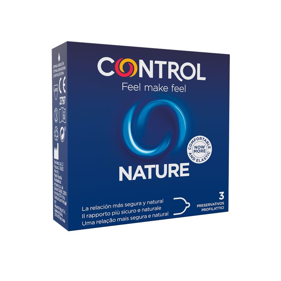 Comprar CONTROL Nature Preservativos 3 Unidades – Protección Confortable De Látex Natural Para Seguridad Intimidad-PRESERVATIVOS-Noxtic
