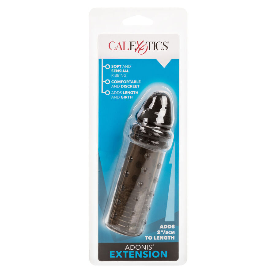 Comprar CALEXOTICS Funda De Silicona Negra – Aumento De Longitud Y Grosor Con Textura Estimulante-Noxtic