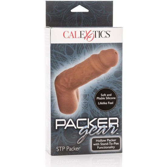 Comprar CALEXOTICS Funda Pene Pee Packer Marrón – Silicona Médica Hipoalergénica Para Libertad Sensorial-Noxtic