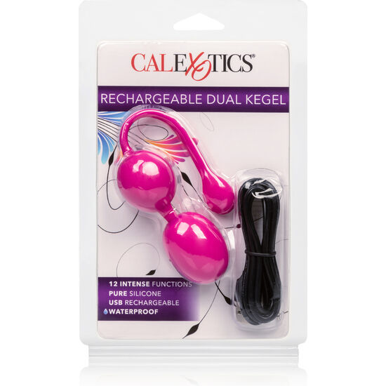 Comprar CALEXOTICS Bolas Dual Kegel Recargables Rosa – Diseño Ergonómico Con Carga Rápida y Resistente al Agua-Noxtic
