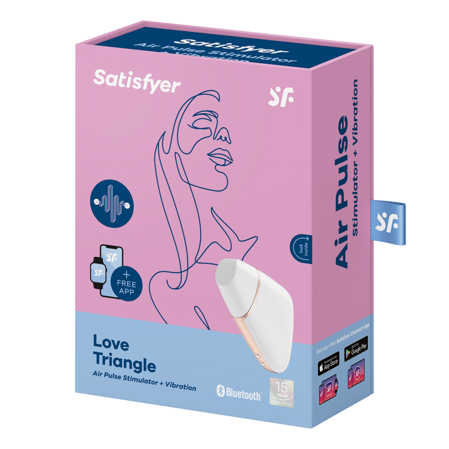 Comprar Satisfyer Love Triangle Blanco – Estimulador Con Diseño Elegante Y Silencioso-Noxtic